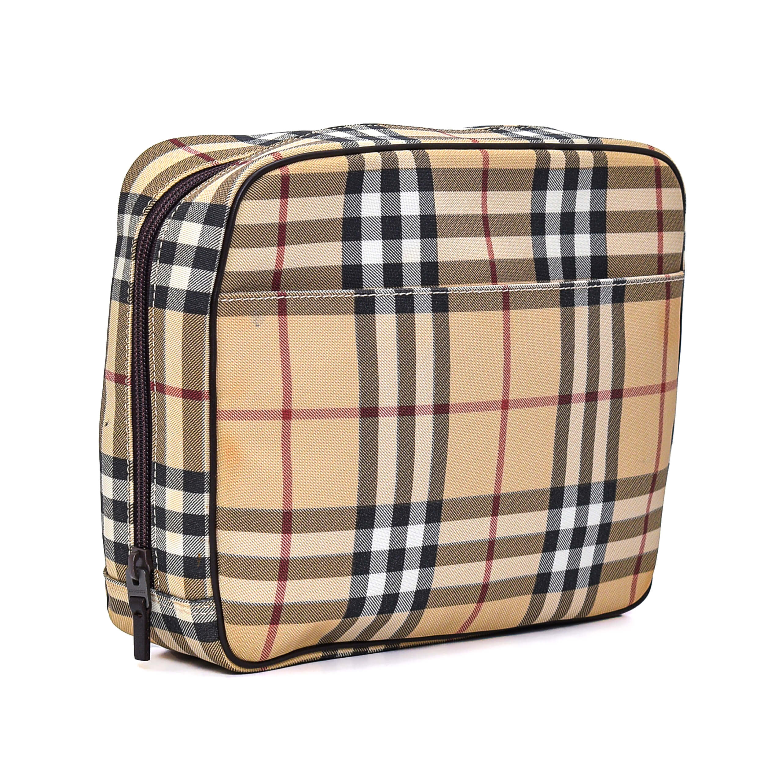 Burberry - Classic Checked Canvas Pouch